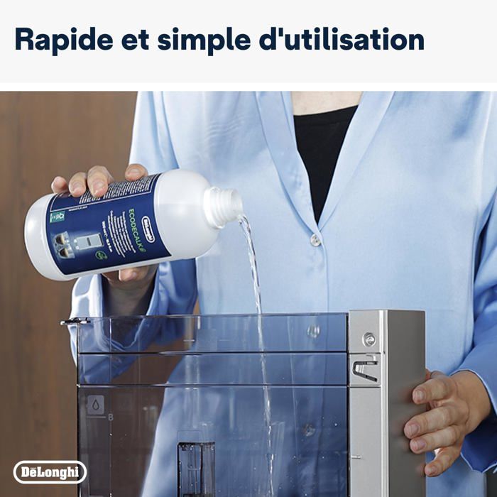 De'Longhi EcoDecalk -kalkinpoistoaine DLSC500, 5 kalkinpoistoannosta, pullo, jossa 5 annosta, 500 ml