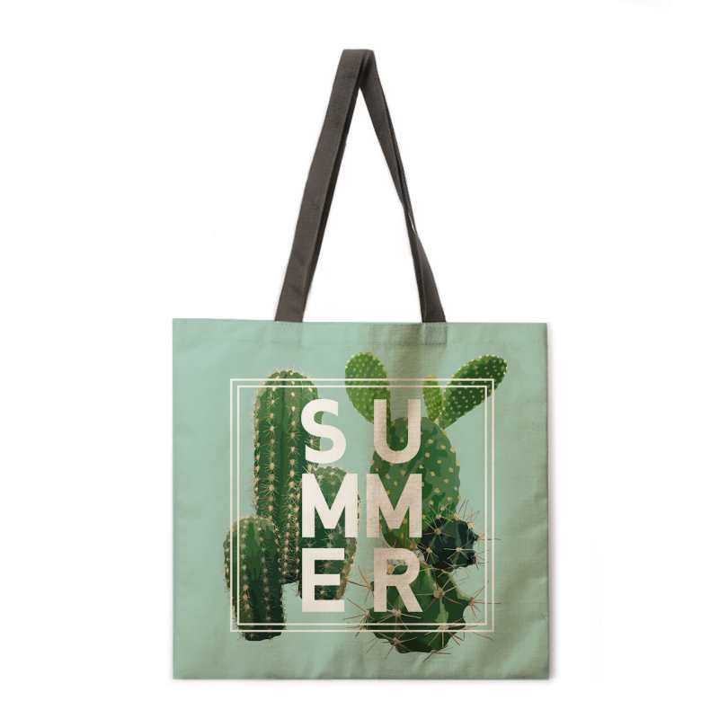 Borsa per la spesa in lino verde, borsa a tracolla da donna, borsa per la spesa pieghevole, borsa da spiaggia, borsetta, borsa grande, borsa da donna