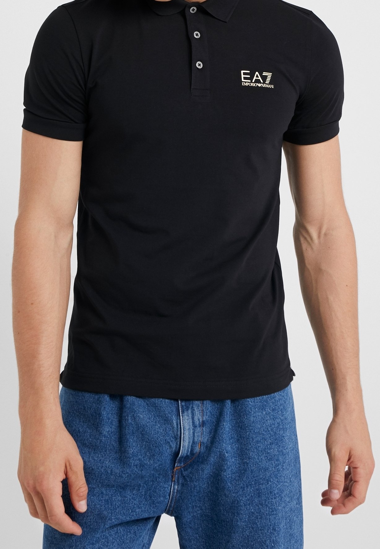 EA7 Emporio Armani poloshirt - zwart