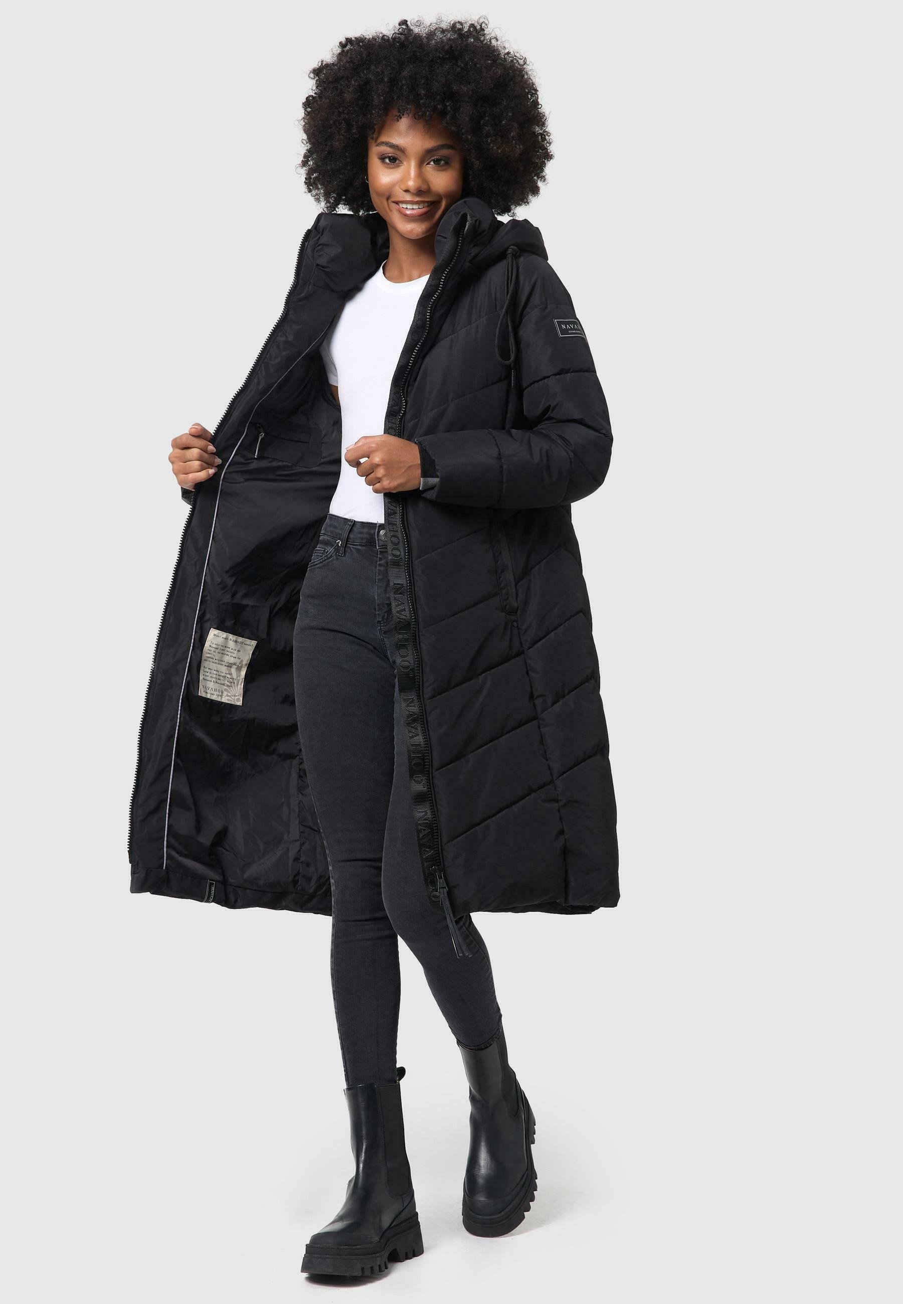 Navahoo STEPP SAHNEKATZ - Cappotto invernale - nero