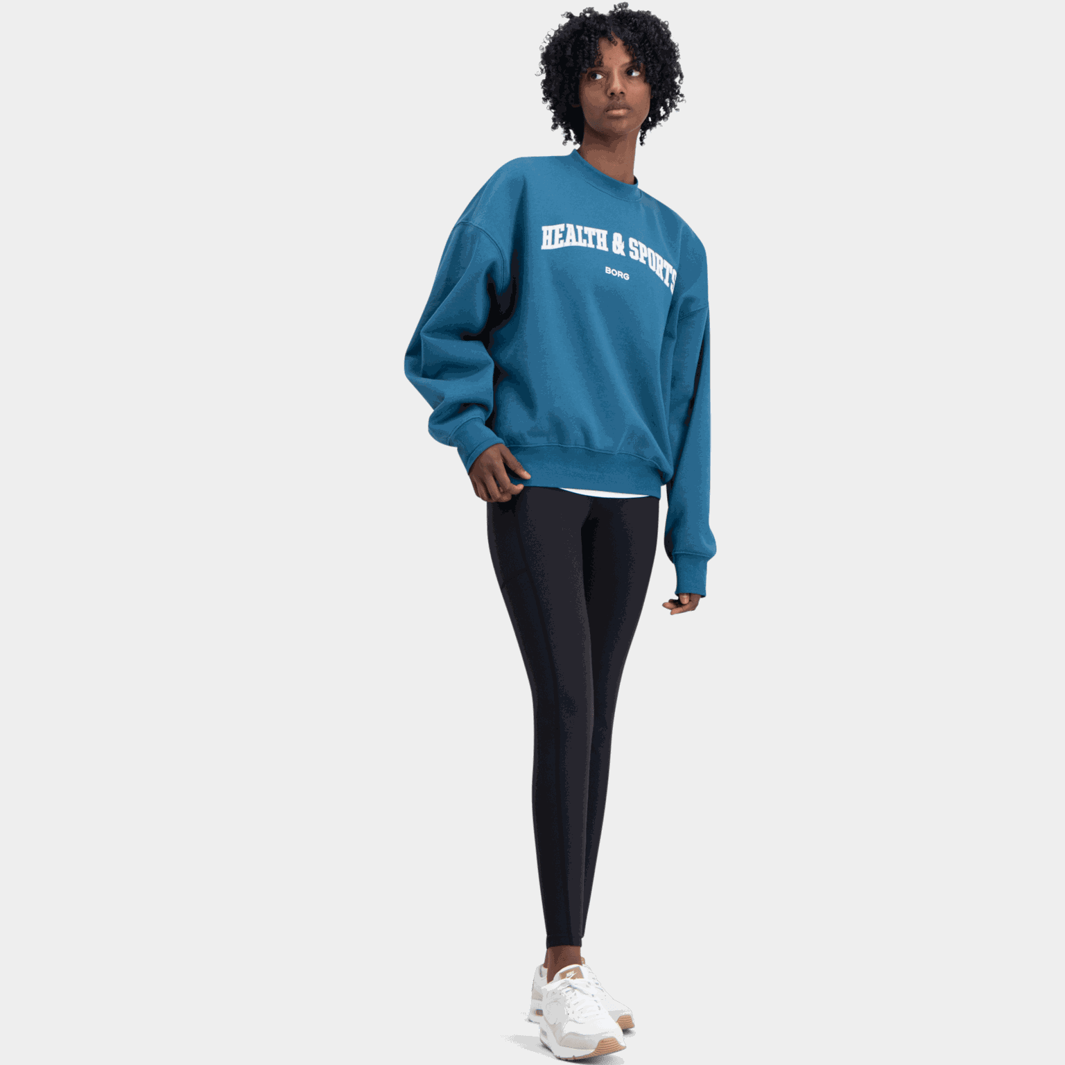 Felpa oversize da donna Studio - Blu