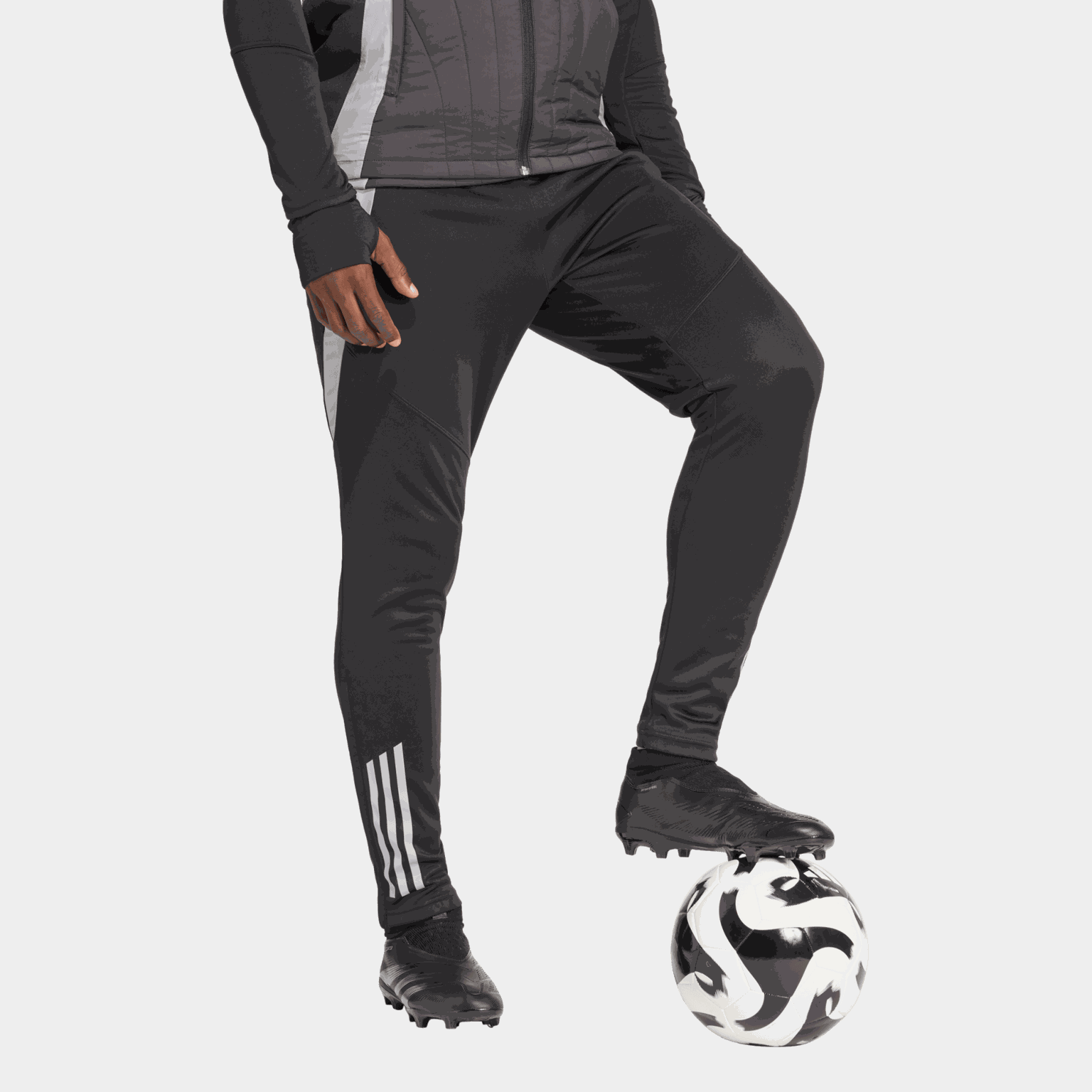  Calças de inverno Tiro24, calças de futebol masculinas - pretas