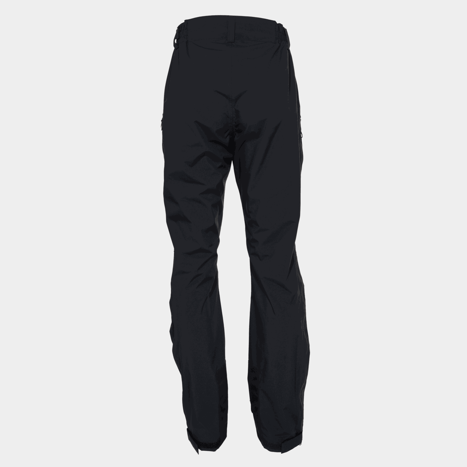 Spodnie typu muszla Trollfjellet Shell Zip Trousers, spodnie typu muszla - czarne