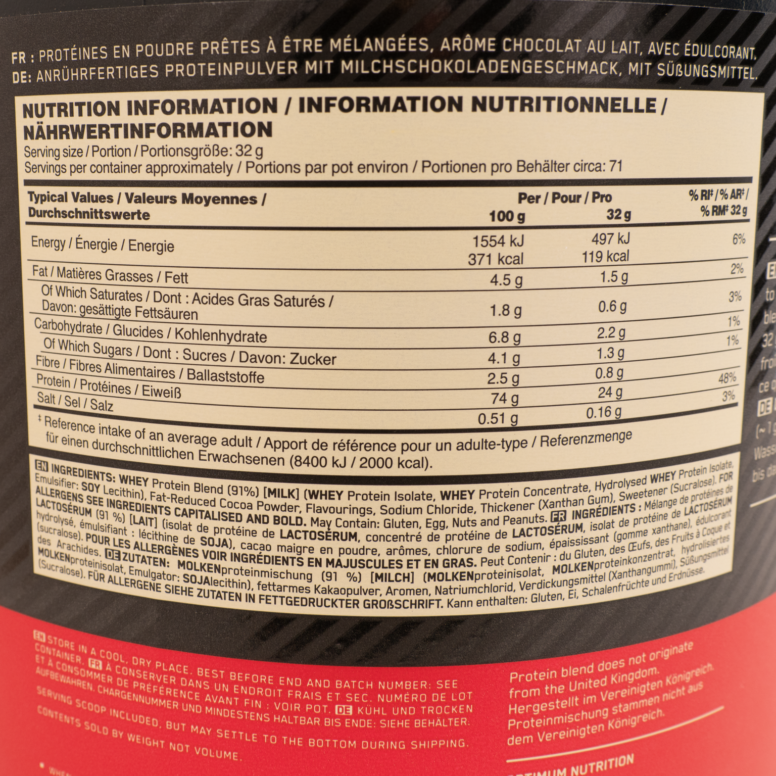  Gold Standard 100% Wei-eiwitpoeder 2270 g
