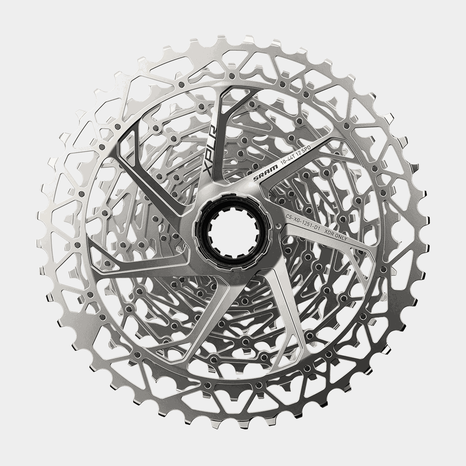 Cassette XG-1251 12 speed 10-44TSilver, kassett -