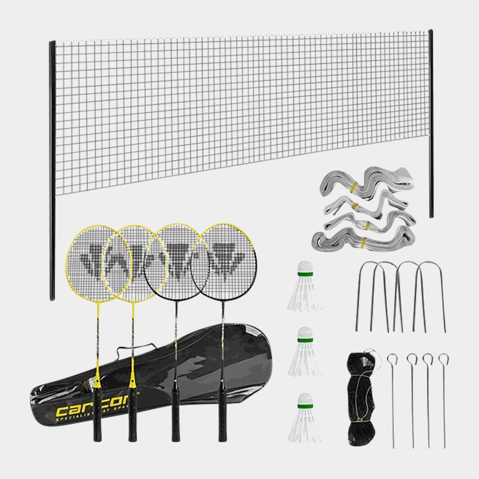 Ensemble de badminton pour 4 joueurs – Noir