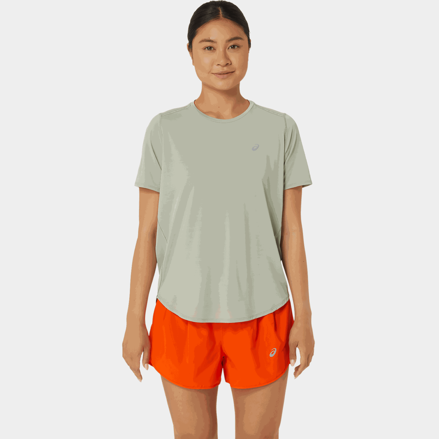 Road Short Sleeve Top, t-skjorte, dame - Grå