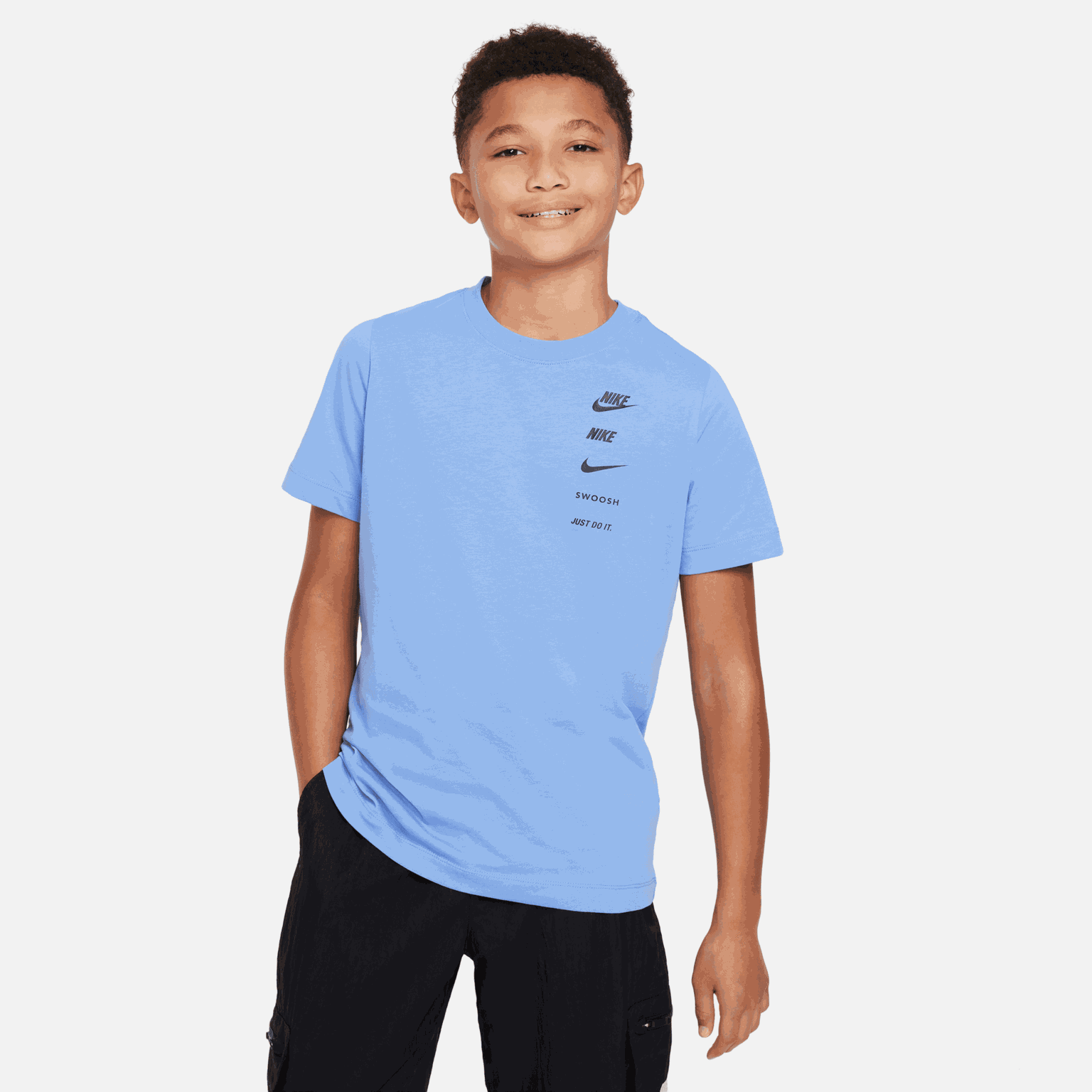  Koszulka piłkarska Dri-FIT, rozmiar dziecięcy - niebieska