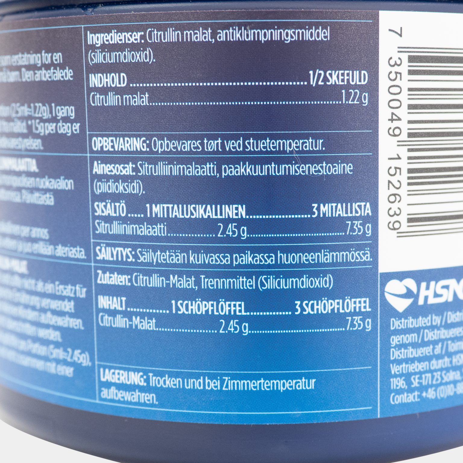 Citrullinemalaat, voedingssupplement -