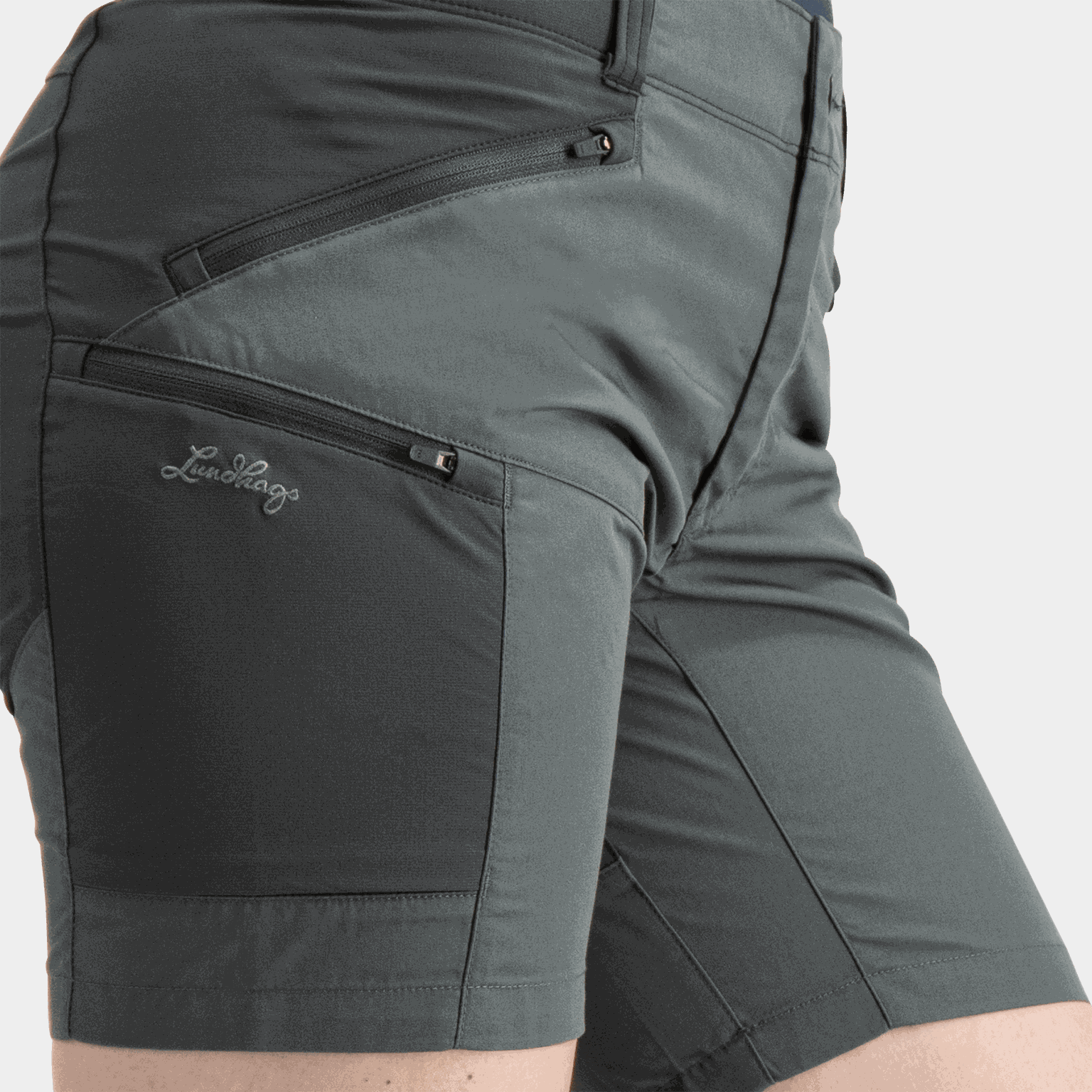 Pantaloncini ibridi elasticizzati Tived, modello Wandershorts, da donna - Verdi