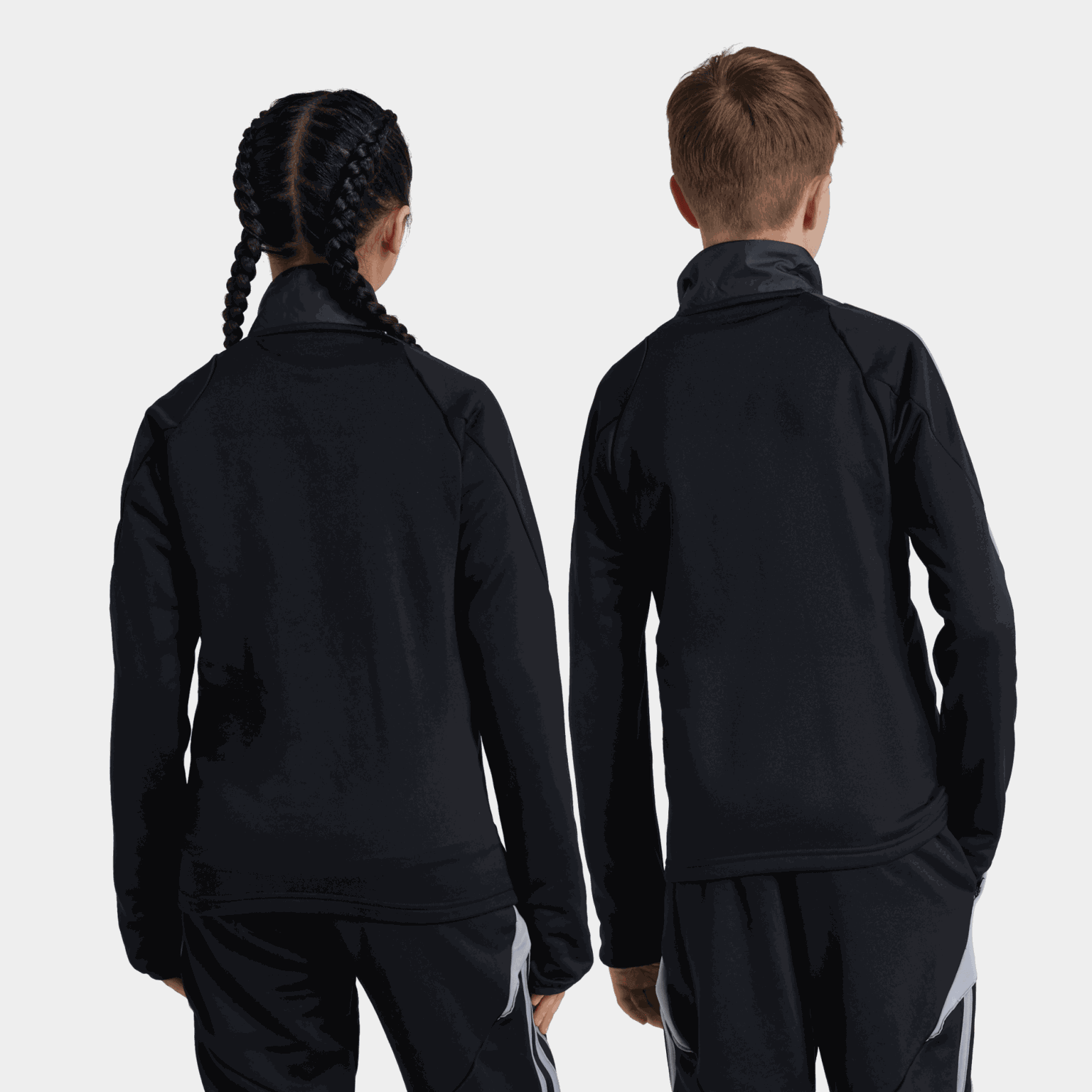  Camisa de inverno Tiro24, camisa de futebol, tamanho infantil - preta