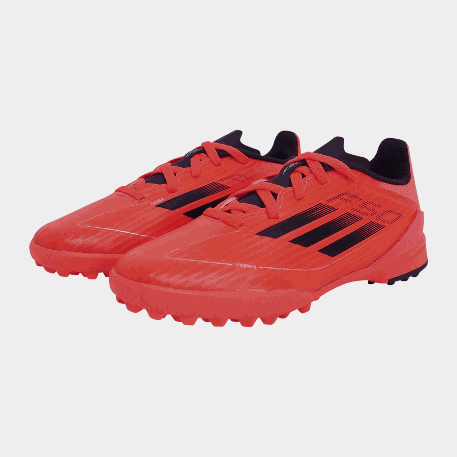 Chaussures de football F50 League TF Q4 24, pour terrains de sable, gazon synthétique et gazon naturel, Juniors - Rouge