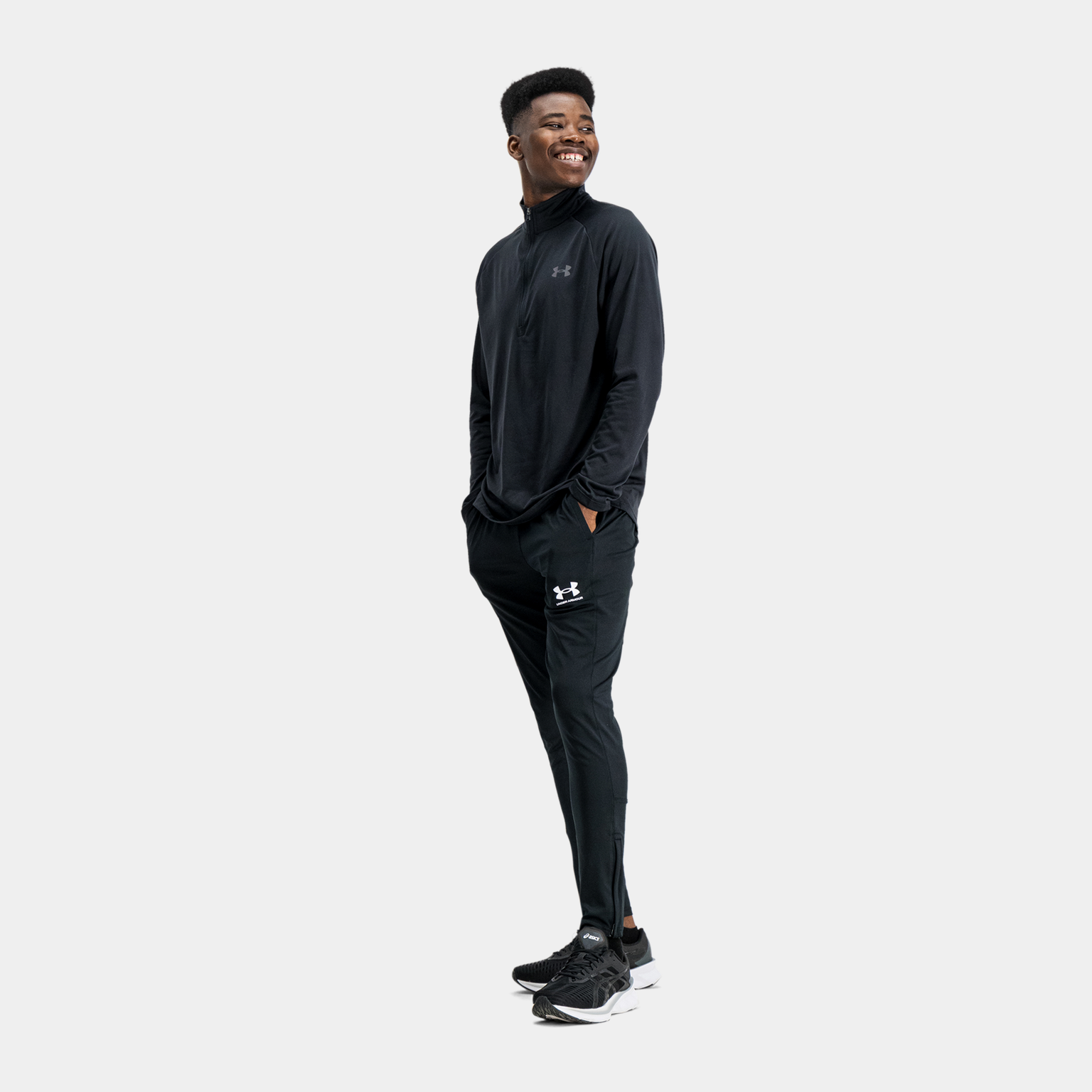 Tech 2.0 1/2 Zip, treningsgenser, herre - Svart