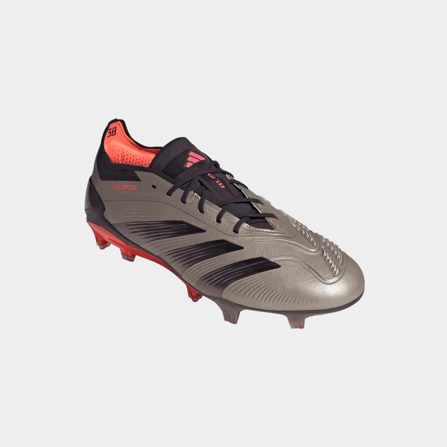  Chaussures de football Predator Elite FG Q4 24, pour gazon, unisexe – Argent