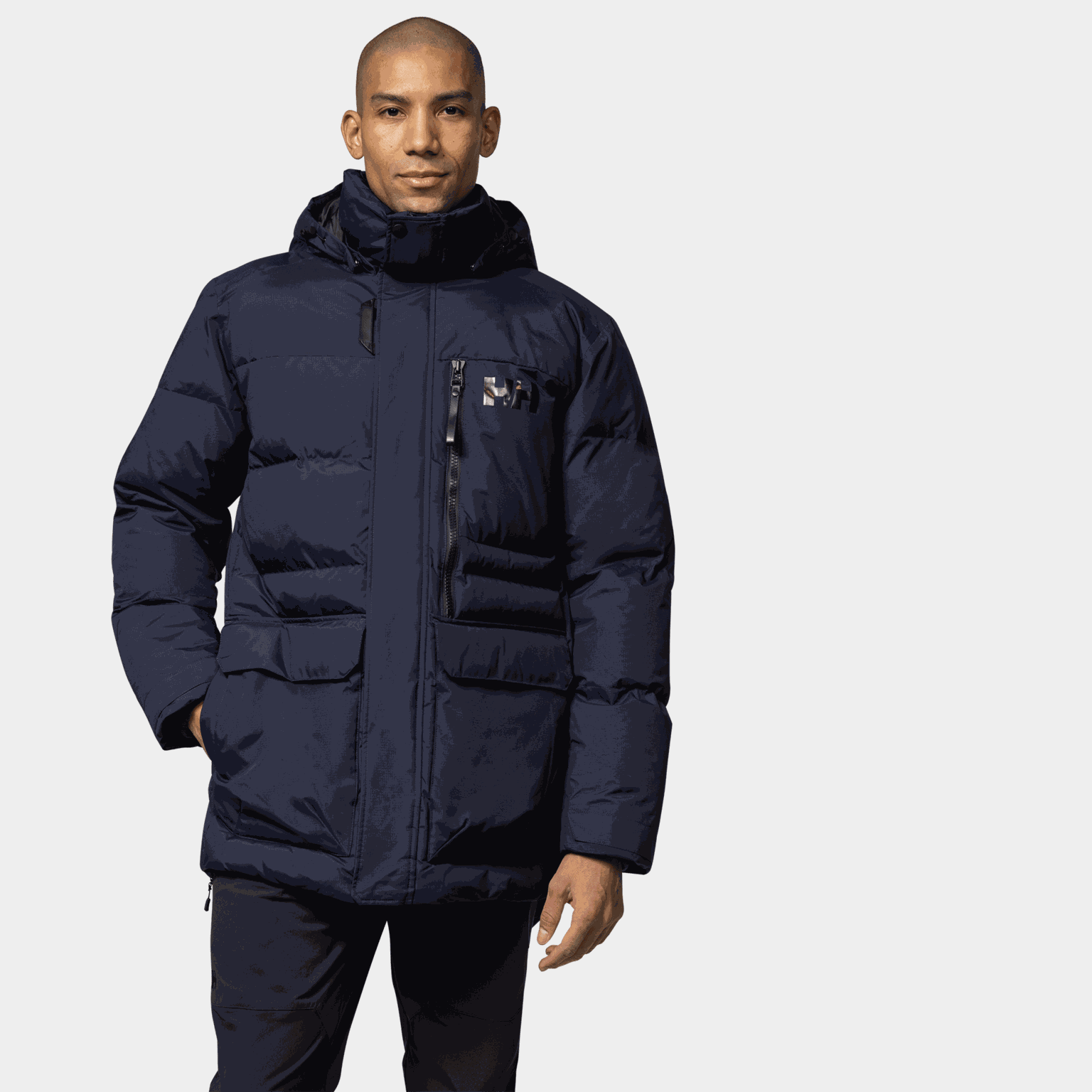  Tromsøe jas, heren winterparka - donkerblauw