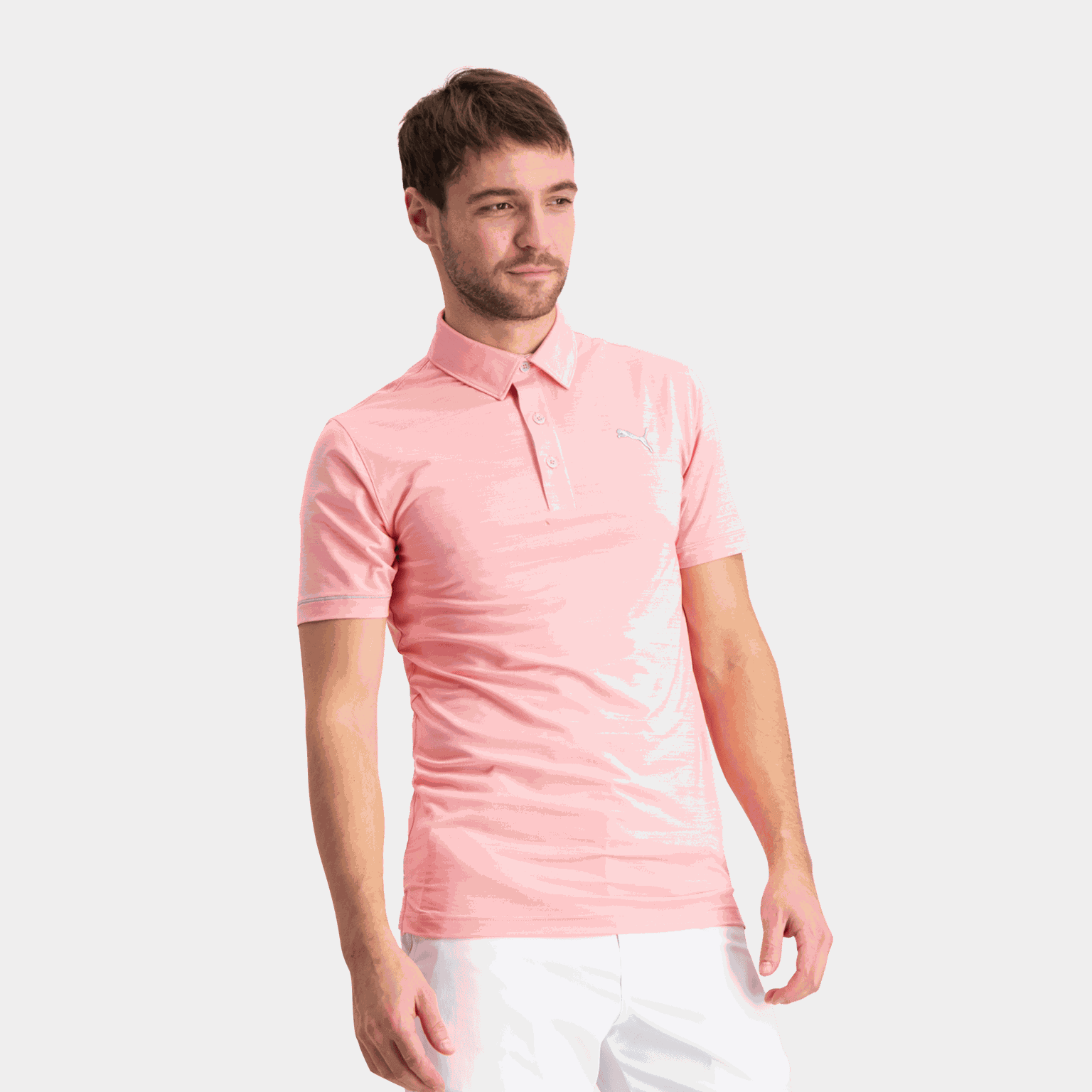 Cloudspun Haystack Polo, poloskjorte golf herre - Rosa