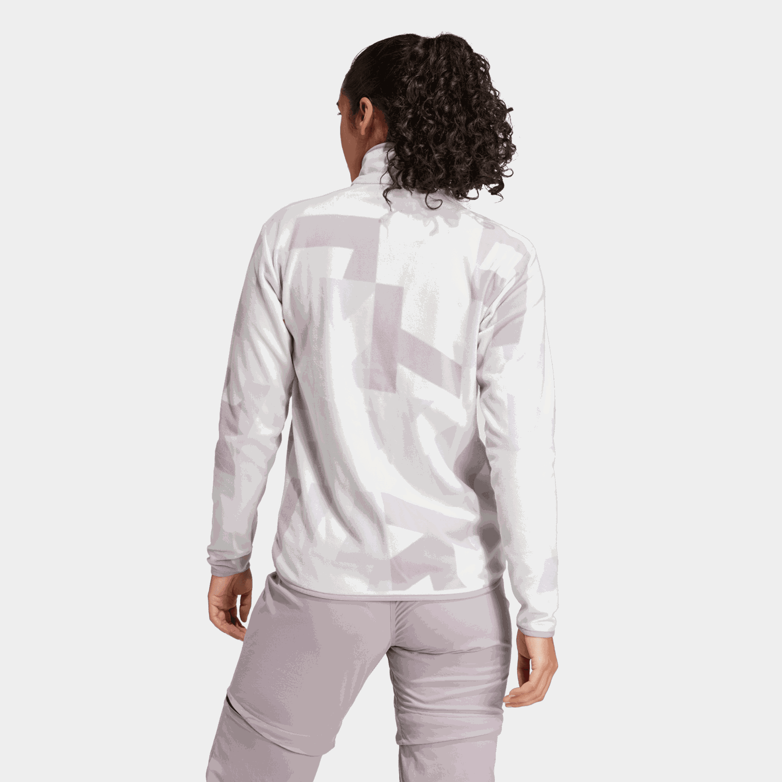 Terrex Multi Printed Full-Zip Fleece Jacket, fleecejakke, dame - Flerfarget