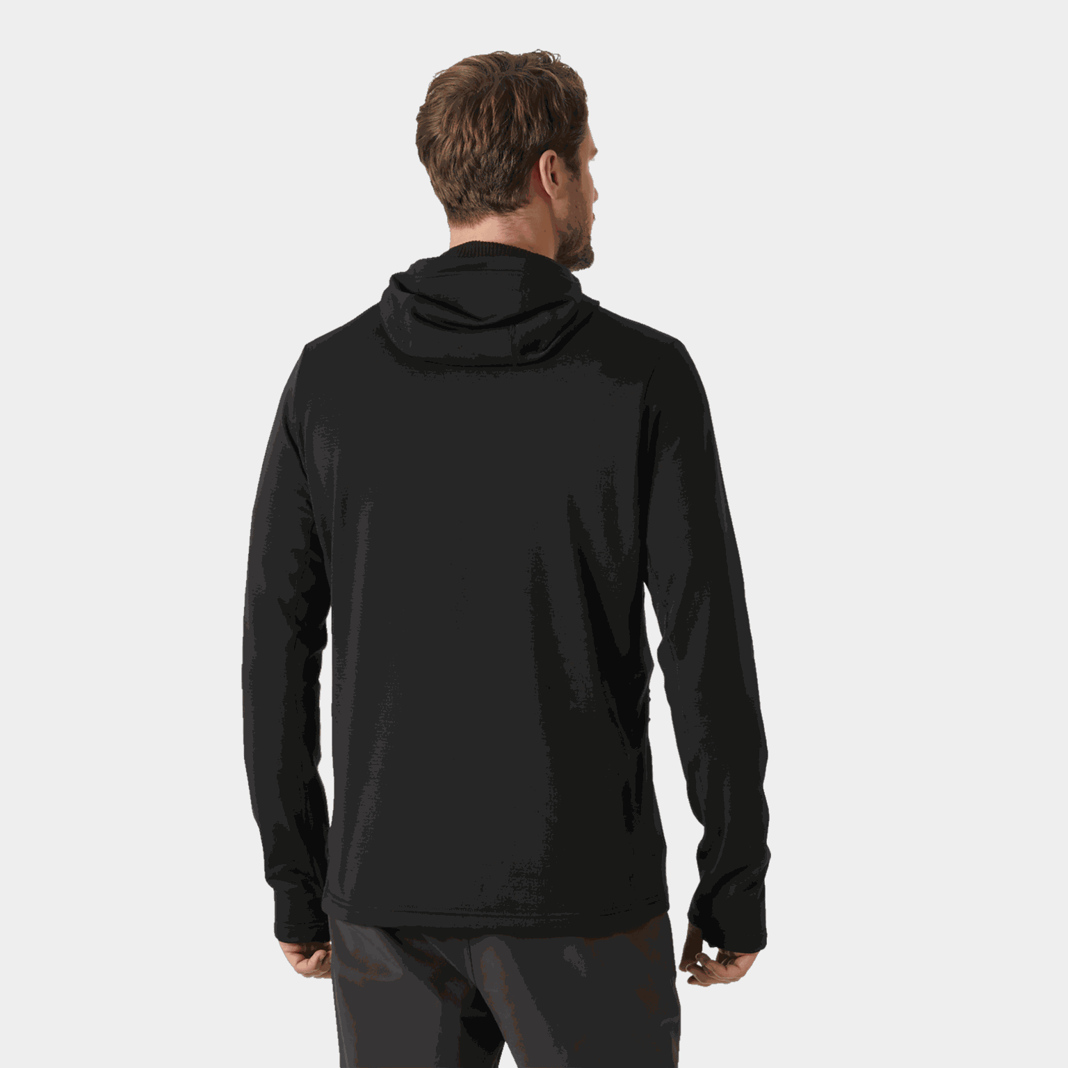  Jaqueta masculina de lã polar Versalite com capuz - azul