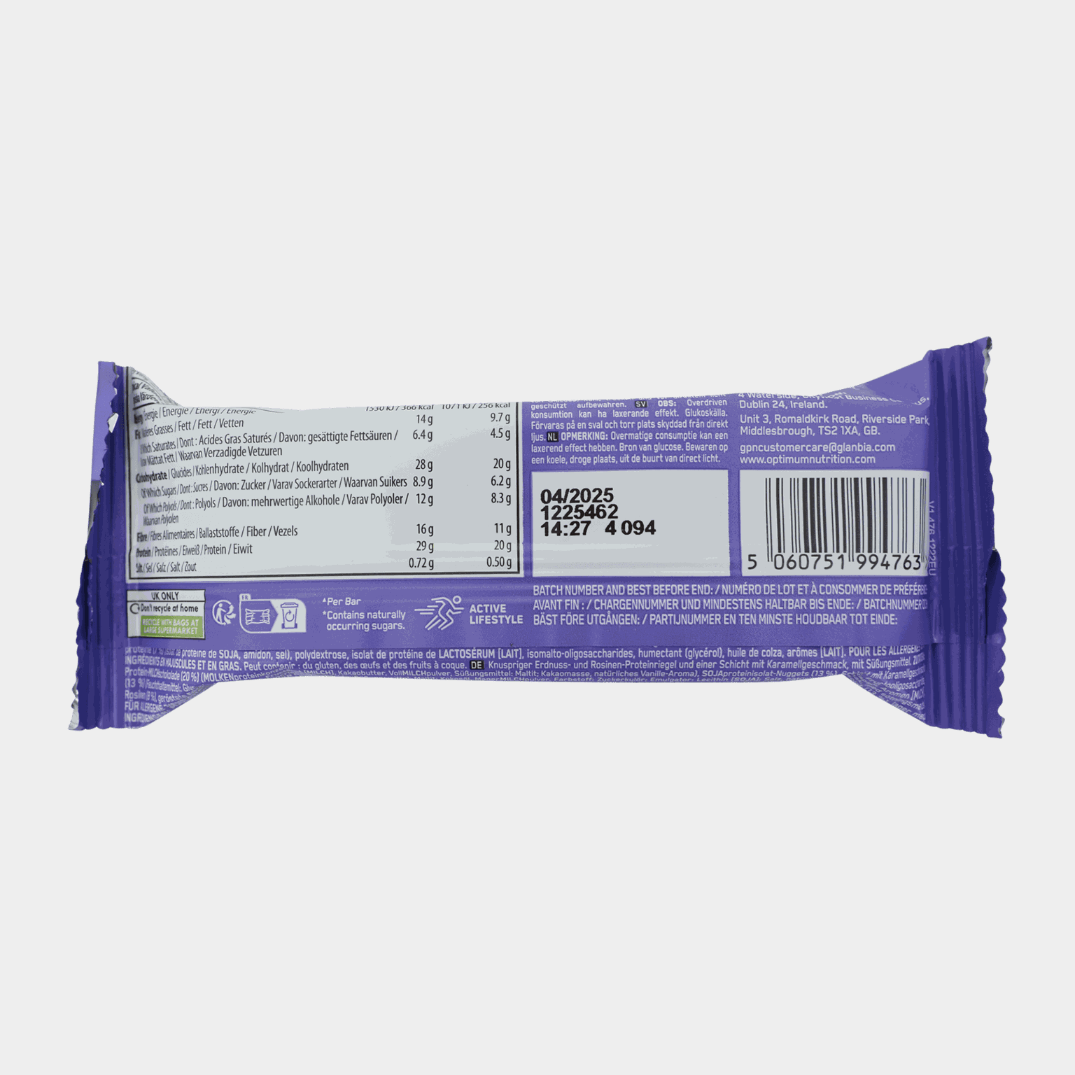 Protein Bar - Nutty Chocolate Caramel, proteinbar -