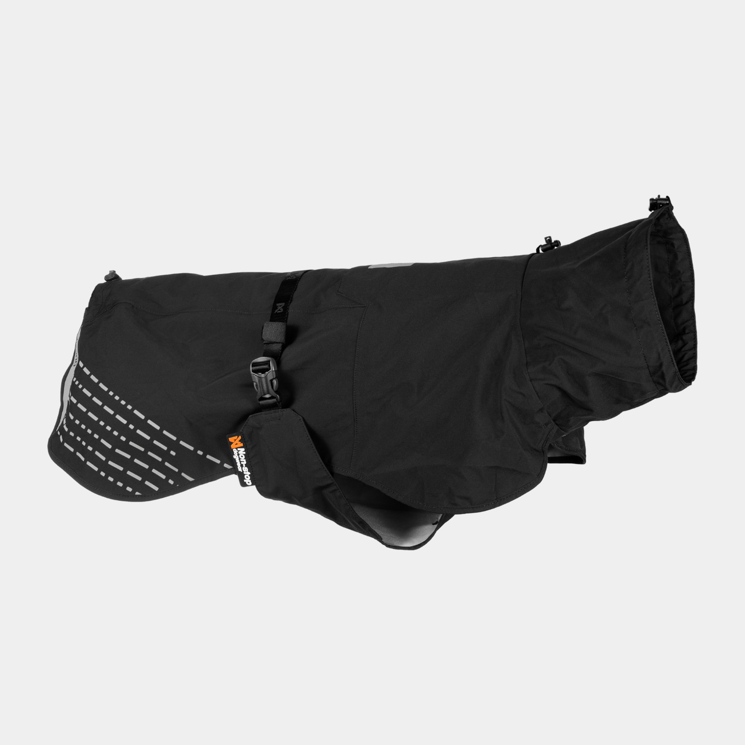 Fjord Raincoat, black S, hundeutstyr - Svart