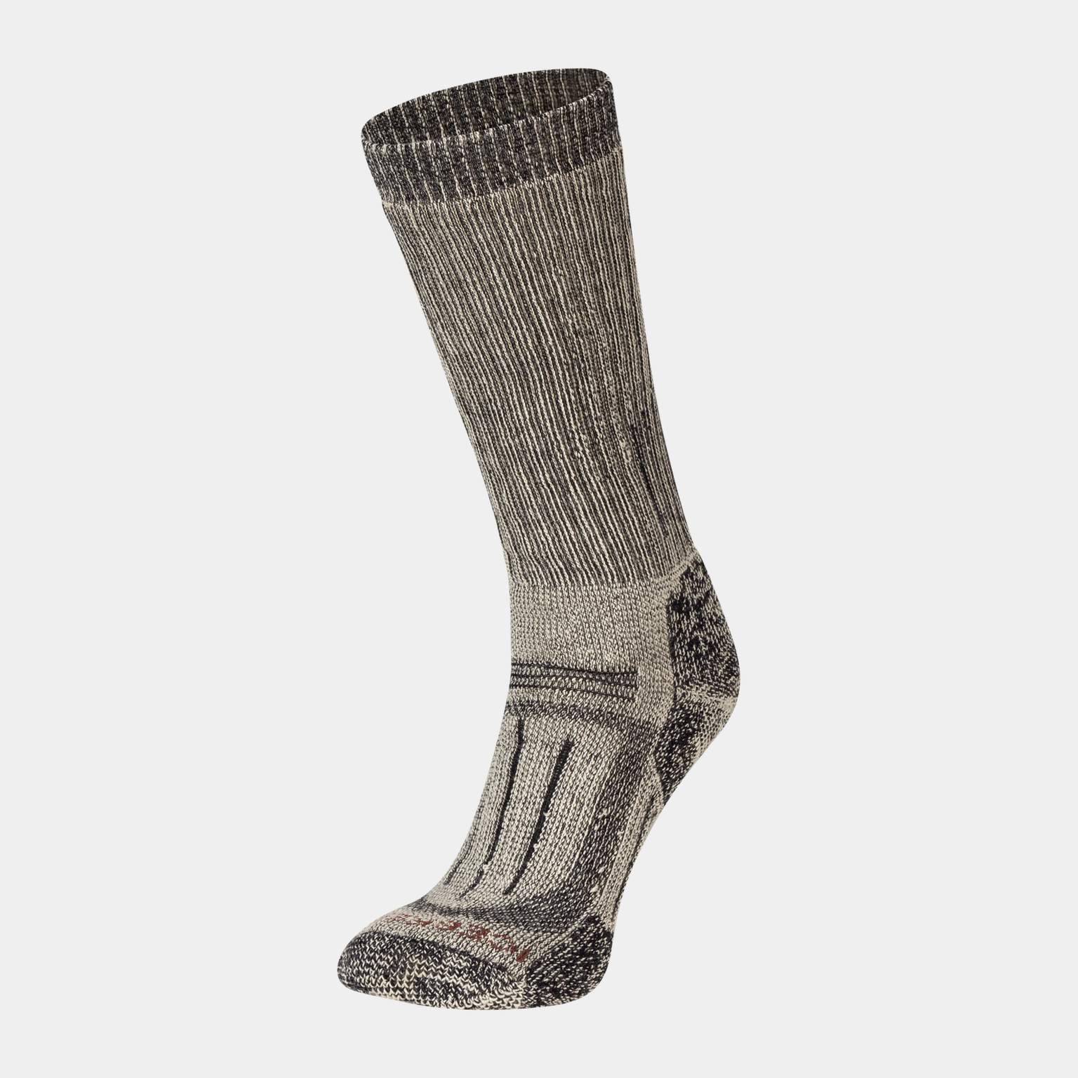 Women Mountaineer Mid Calf, ullsokk, tursokk, dame - Grå
