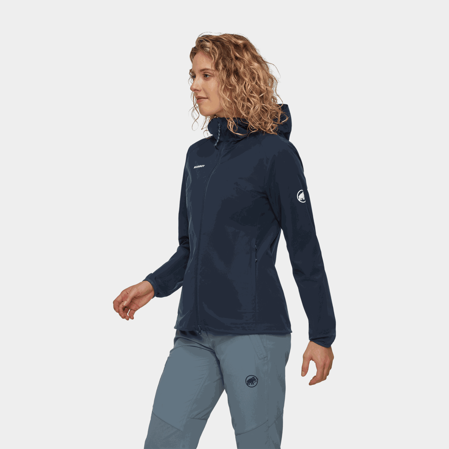  Jaqueta feminina softshell Granite So W com capuz - azul escuro