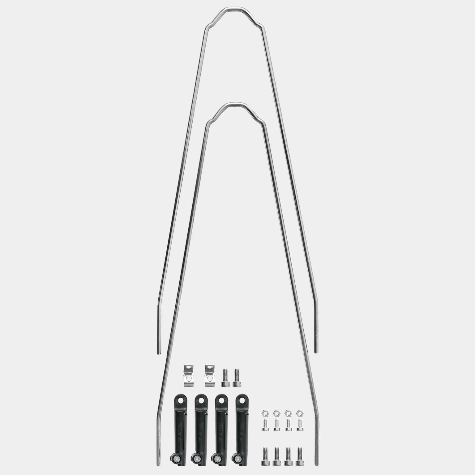 Kit de montagem de para-lama em formato de U Velo 55 - prata
