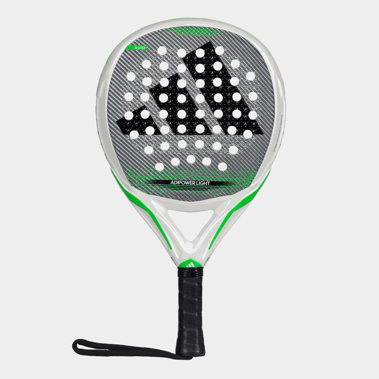 Padelová raketa Adipower Light 3.3 pro pokročilé hráče, unisex - bílá