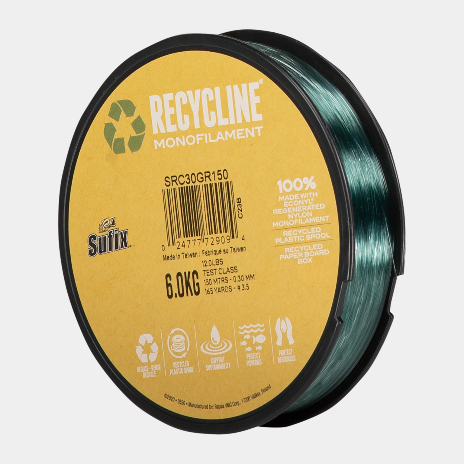  Recycline Vert 150m, tendon de poisson -