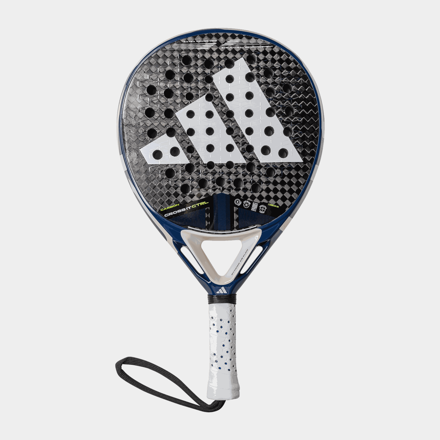  Padelová raketa Cross It Carbon Control 3.4, pro pokročilé hráče, unisex - černá