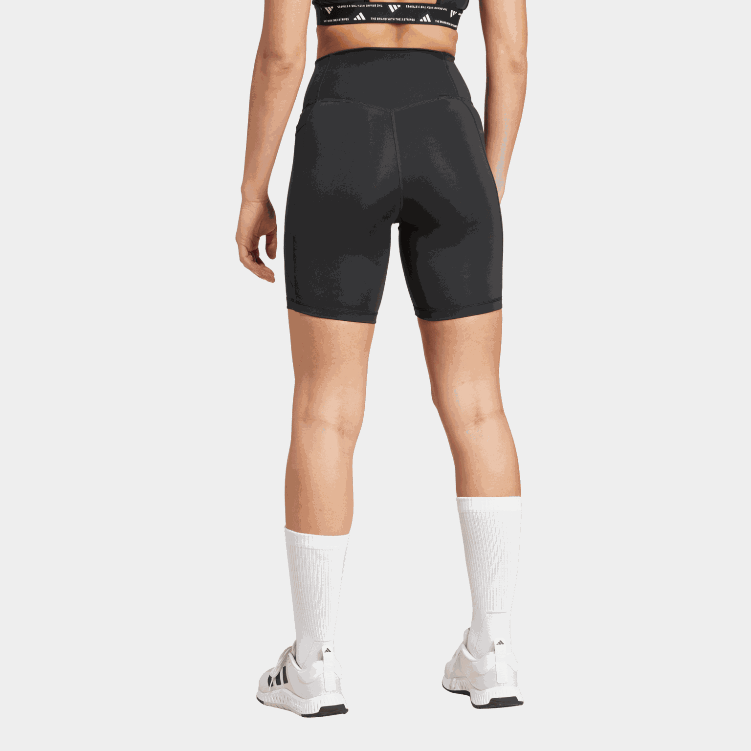 Optime Essentials Stash Pocket 7-Inch Short Leggings, treningsshorts, dame - Svart
