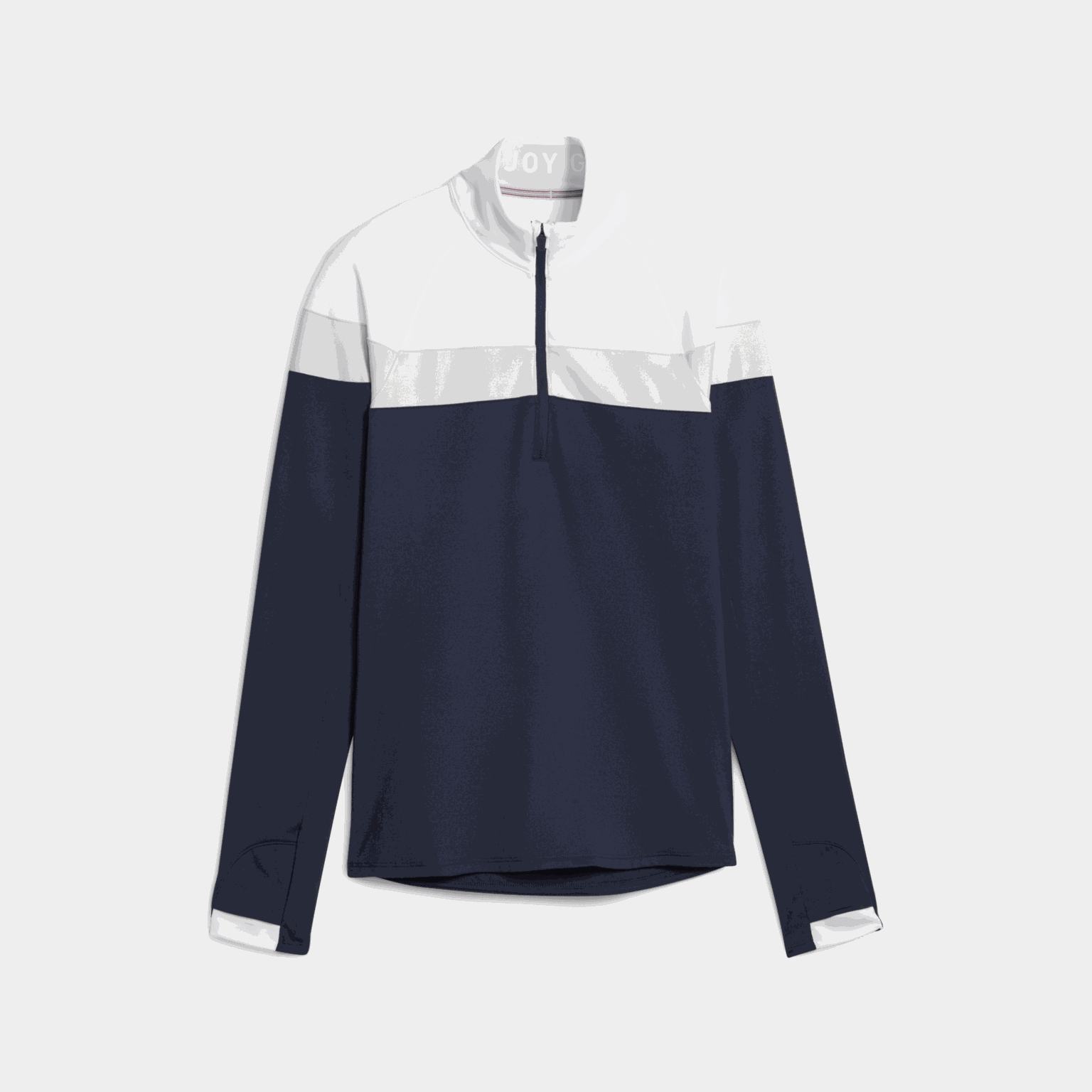 Maglione da golf leggero da donna, con cerniera a 1/4, blu scuro