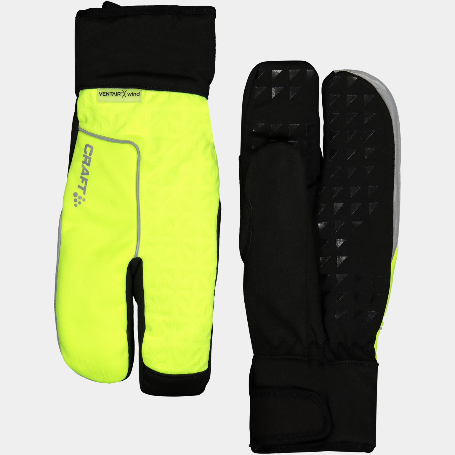  Gants de cyclisme Siberian 2.0 à doigts séparés 24/25, unisexe – Jaune