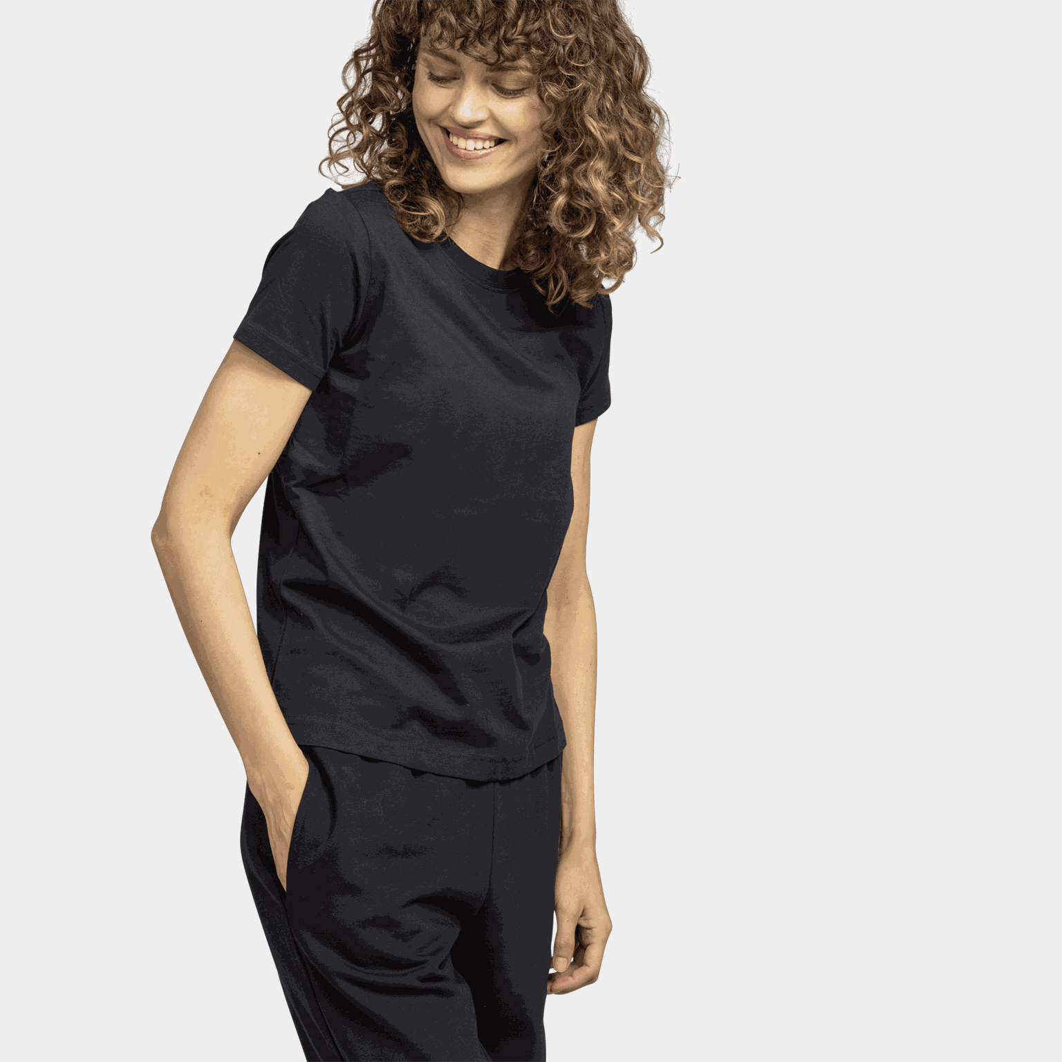 Effen T-shirt, dames T-shirt