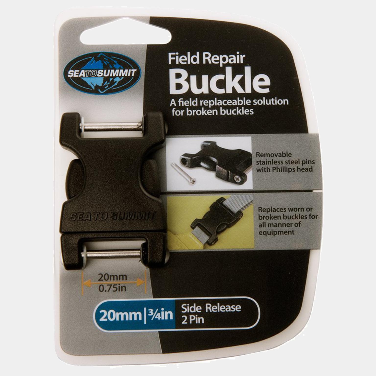 Buckle 20mm Side Release 2 Pin Black - Svart