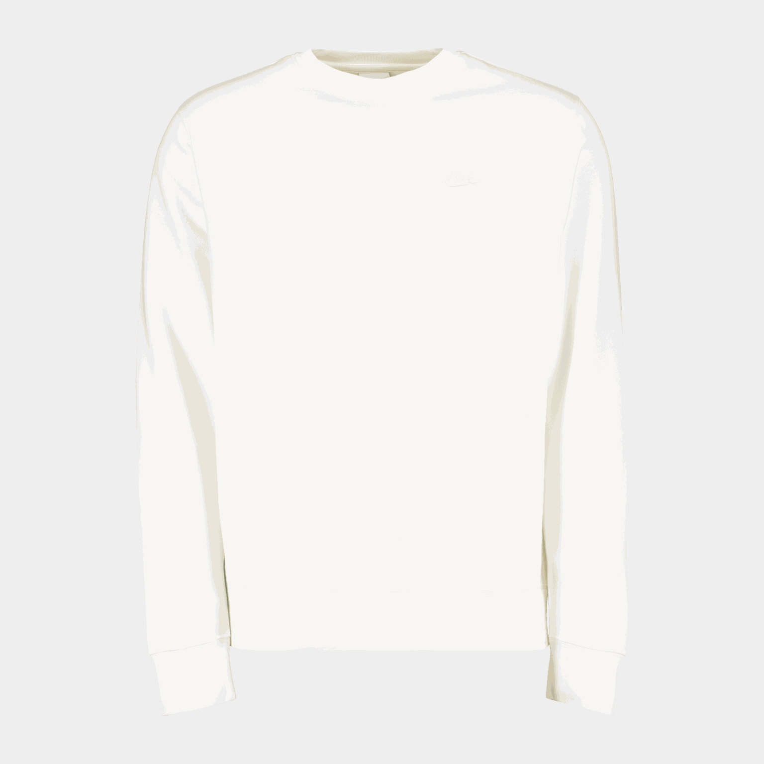Sportswear Club Fleece Crew, collegegenser, herre - Hvit