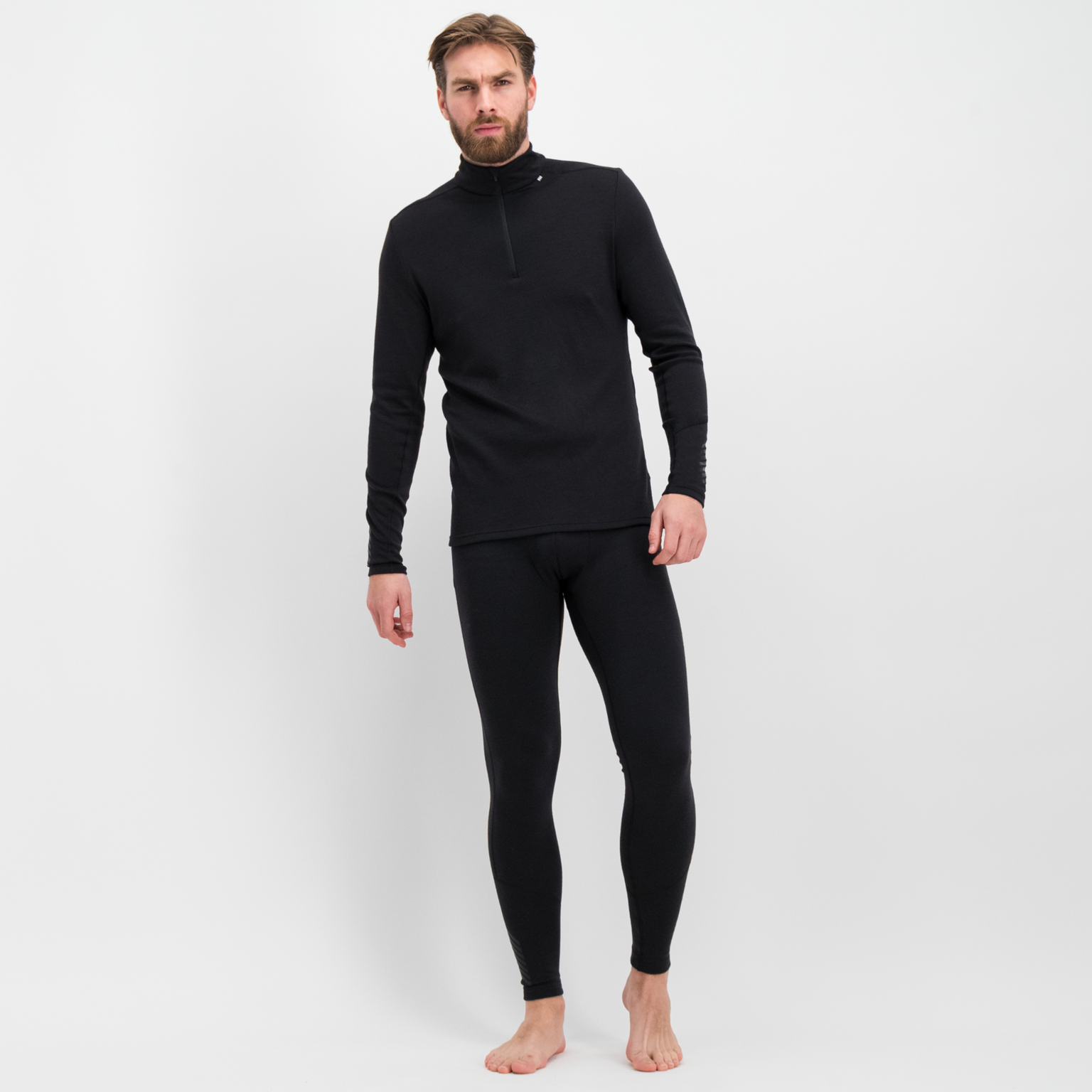  Pantaloni da uomo Lifa in lana merino di peso medio - Neri