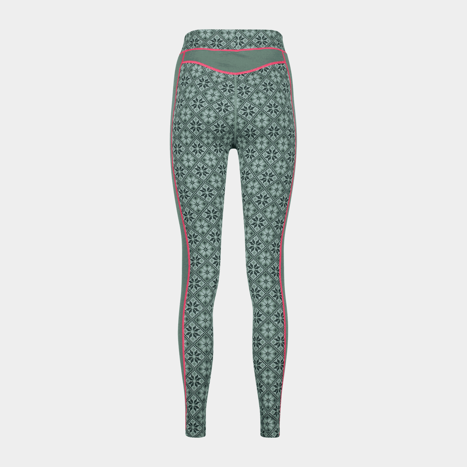 Roze lange broek met hoge taille voor dames