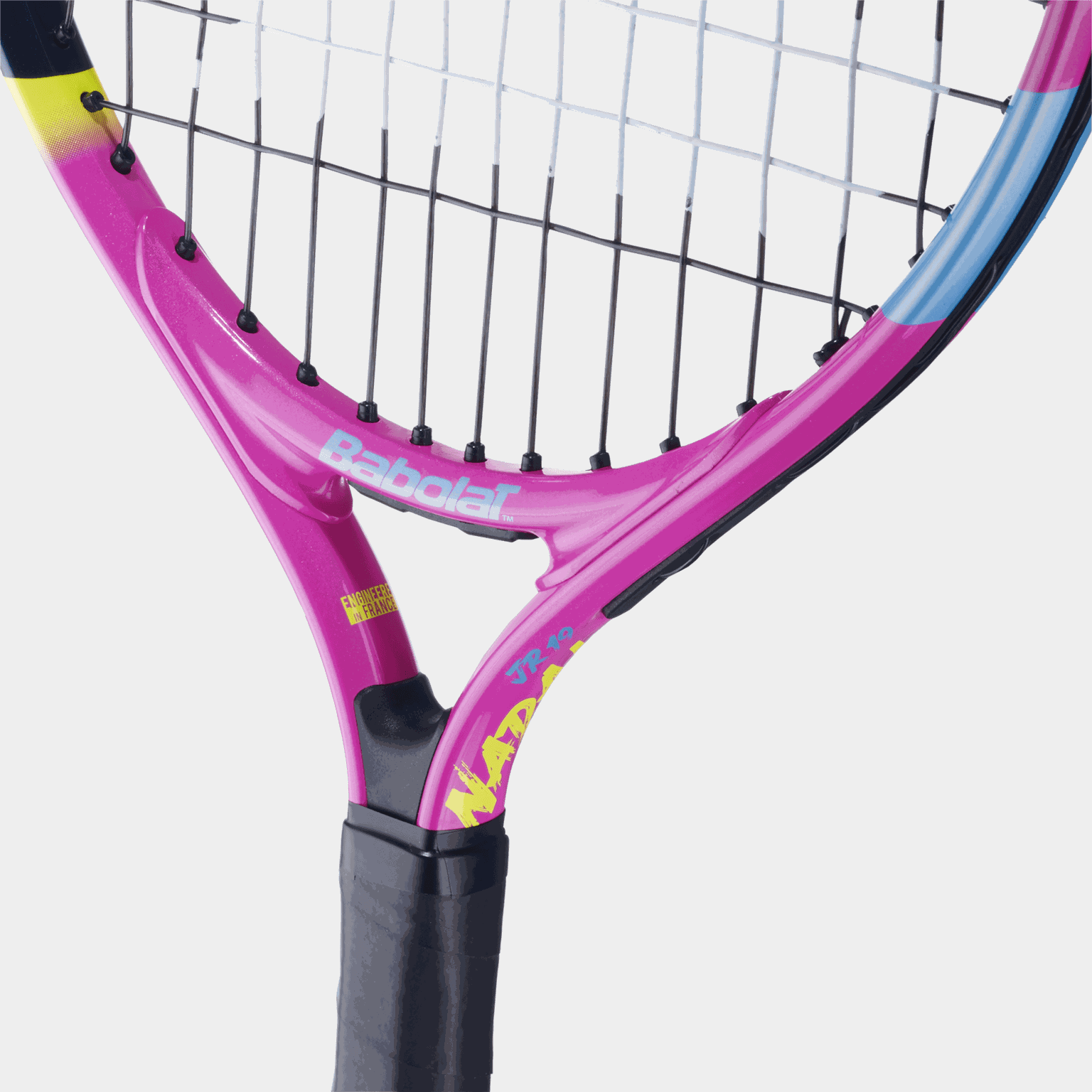 Raqueta de tenis Nadal 19, tamaño infantil - Amarilla