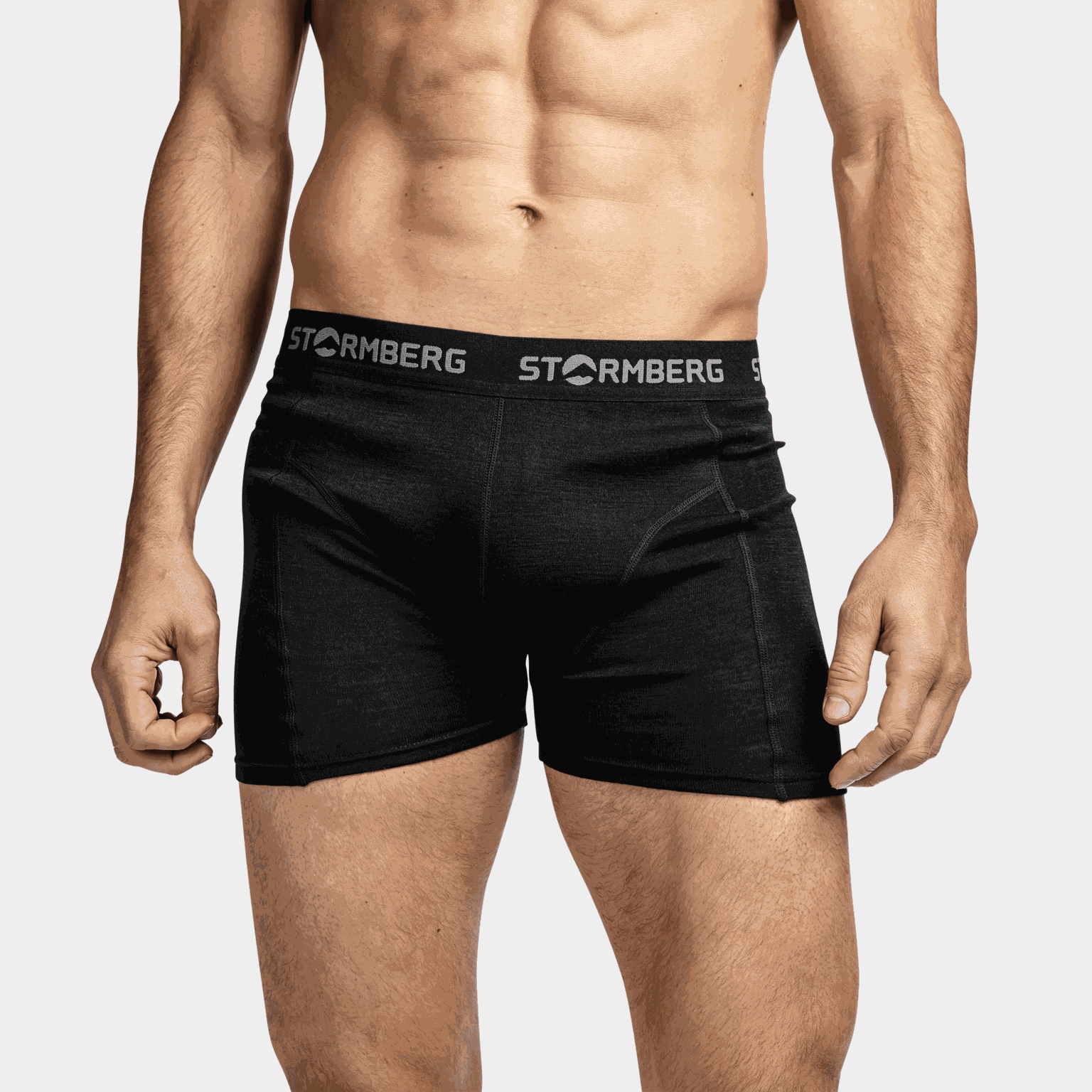 Kebnekaise Wool Boxer, boxershorts, herre - Svart