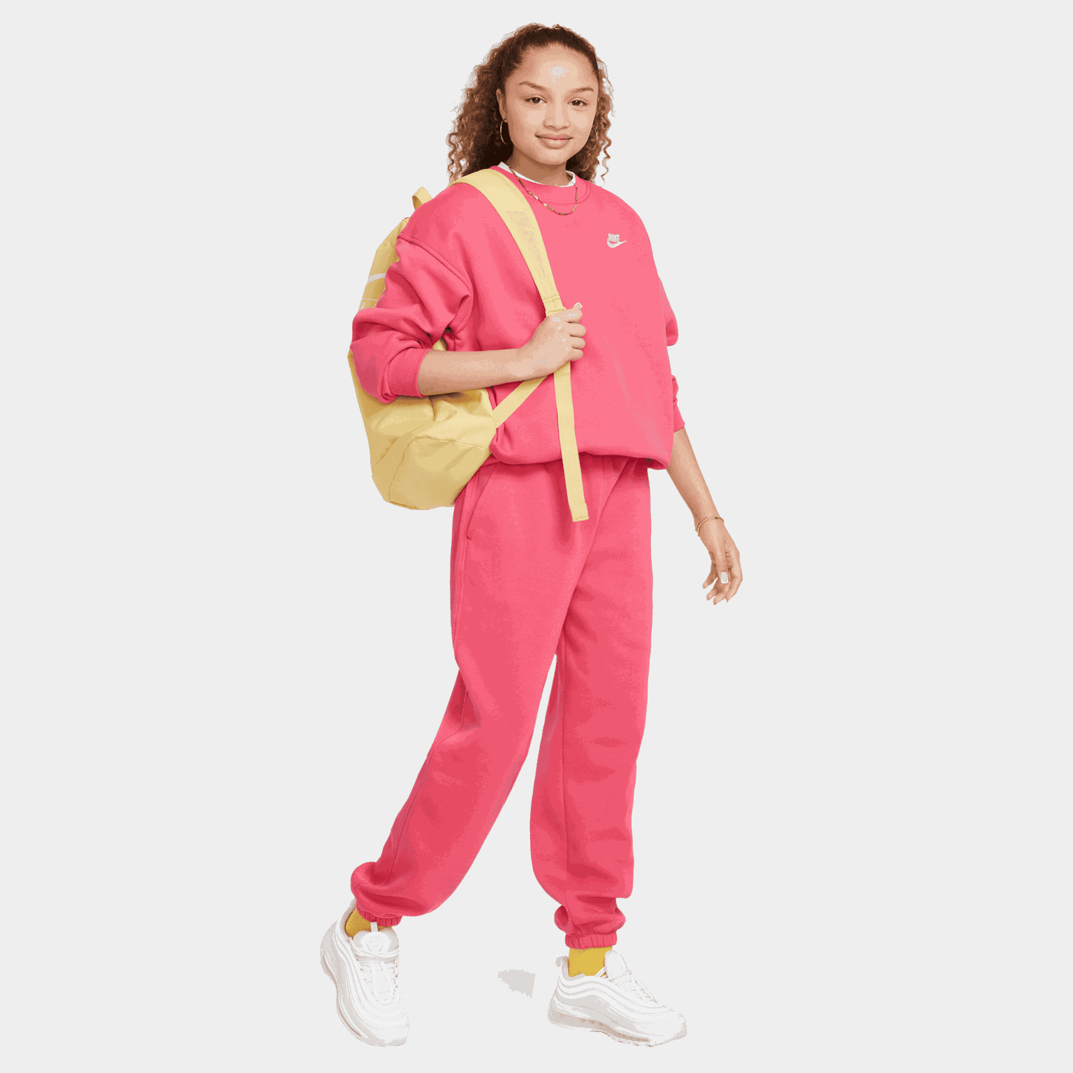  Nike Sportswear Club Fleece Junior Varsity Hoodie – Roze
