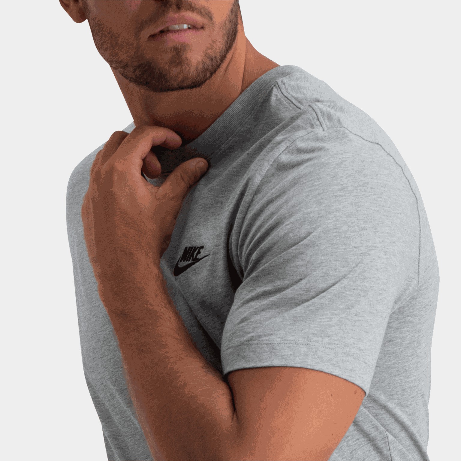  Nike Sportswear Club heren T-shirt - Grijs