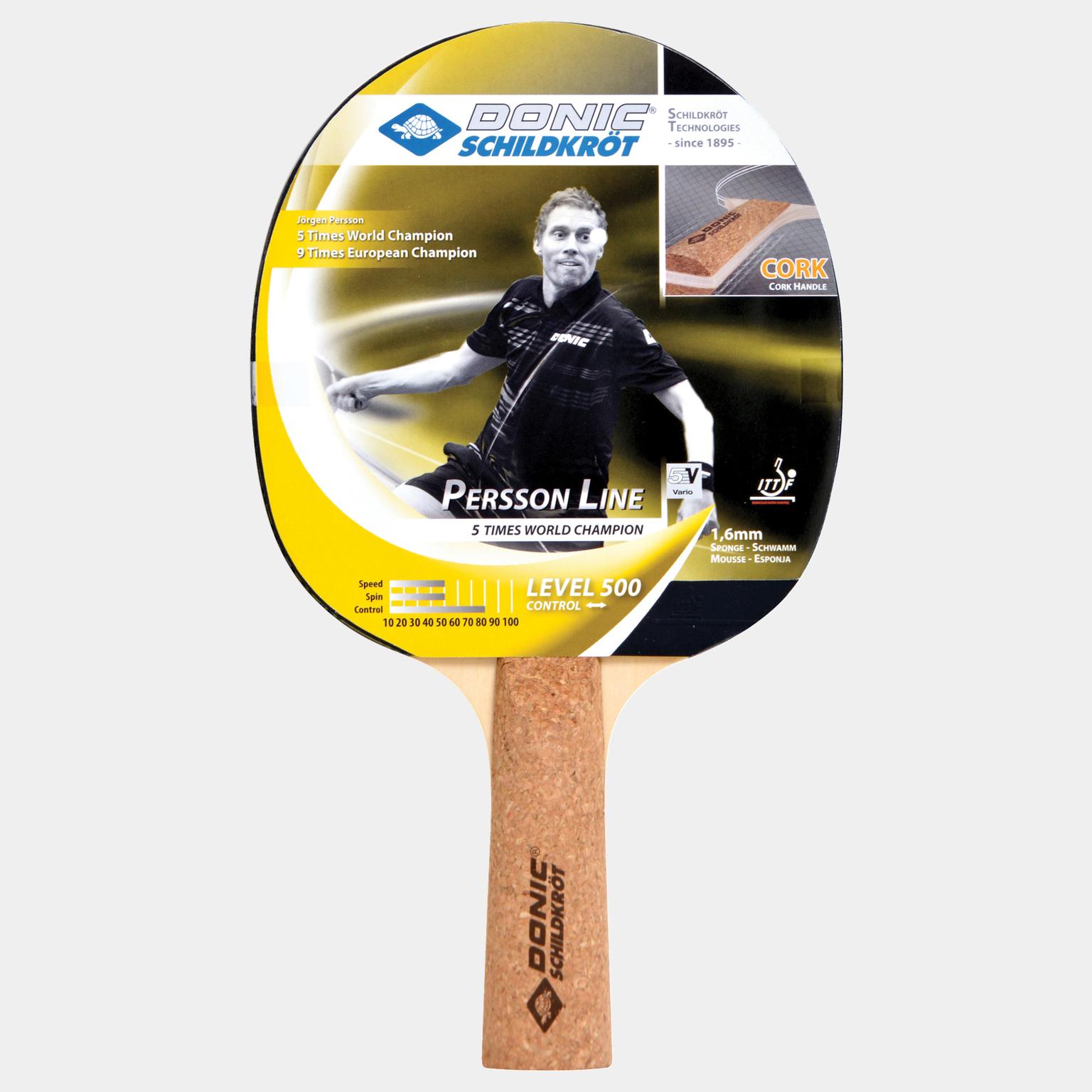  Racchetta da ping-pong Persson 500 3 stelle - Nera