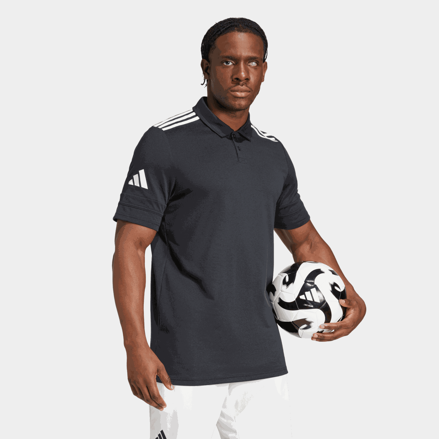 Camisa polo masculina de algodão, modelo Squadra 25
