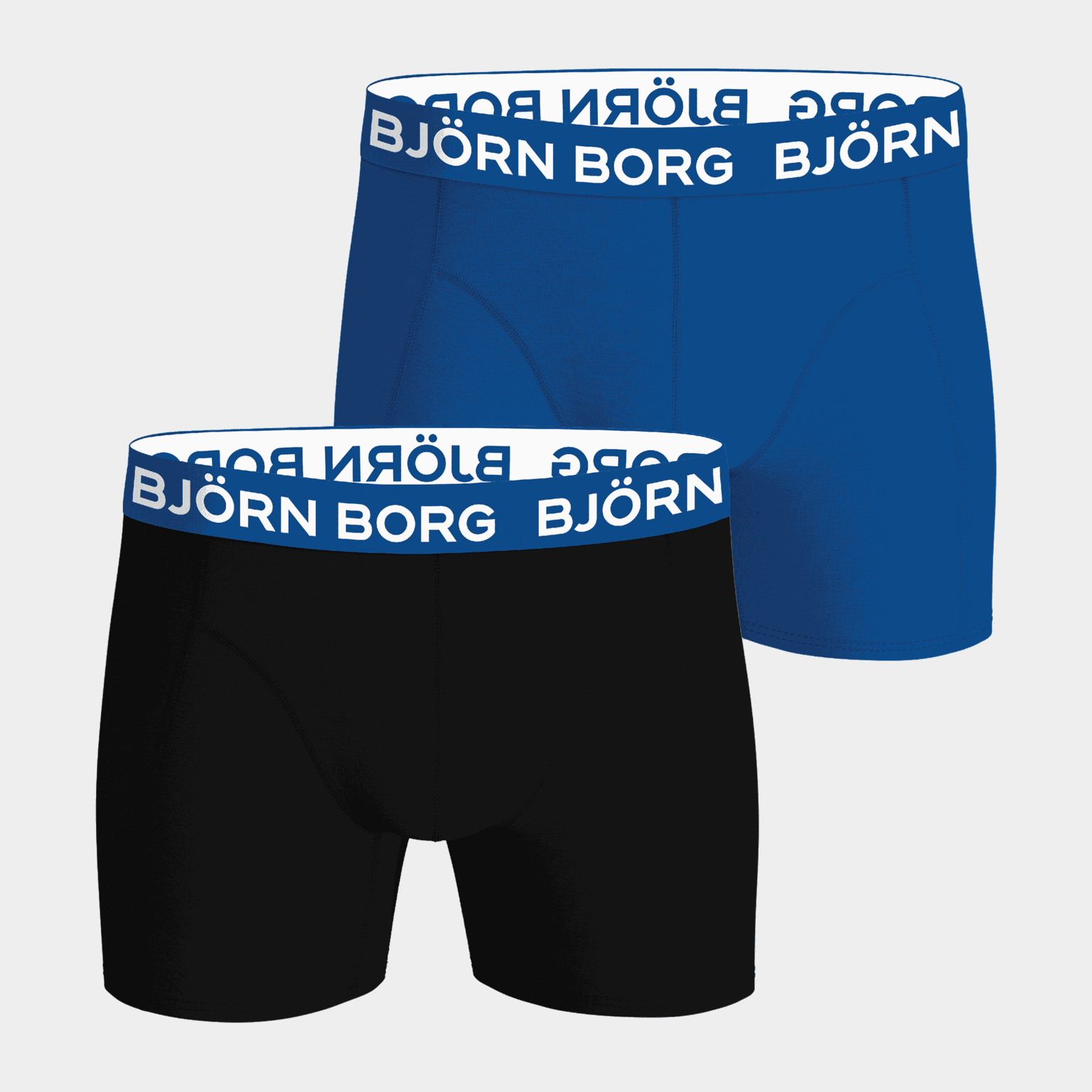 Cotton Stretch Boxer 2-pack, boksershorts, gutt - Flerfarget