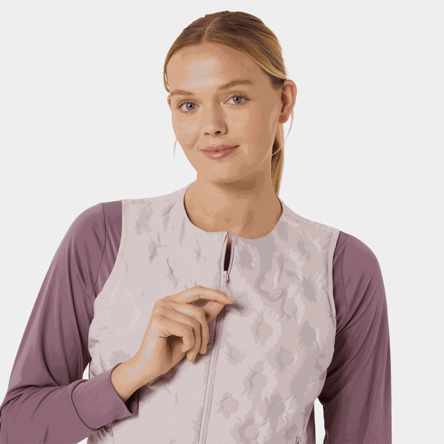  Nagino Run gewatteerd vest, gewatteerd vest voor dames – roze