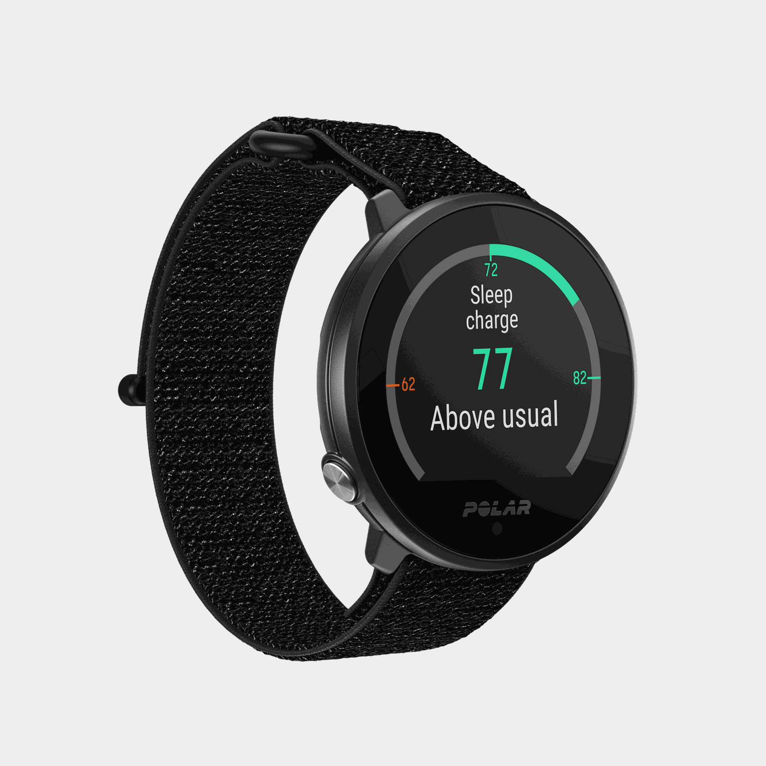 Polar Unite Hook & Loop, smartklokke, multisportklokke - Svart
