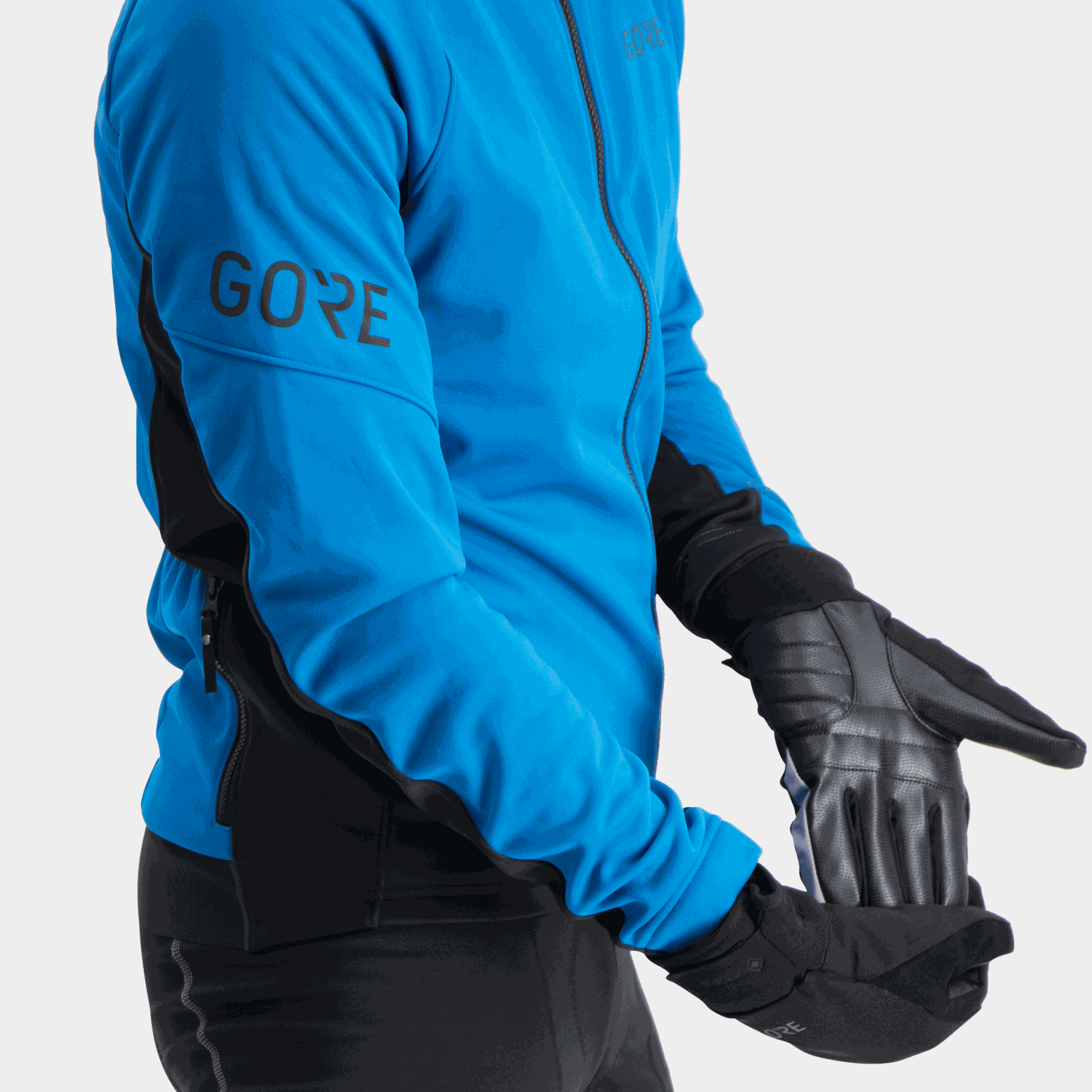 Męskie termiczne rękawiczki rowerowe C5 GORE-TEX – czarne