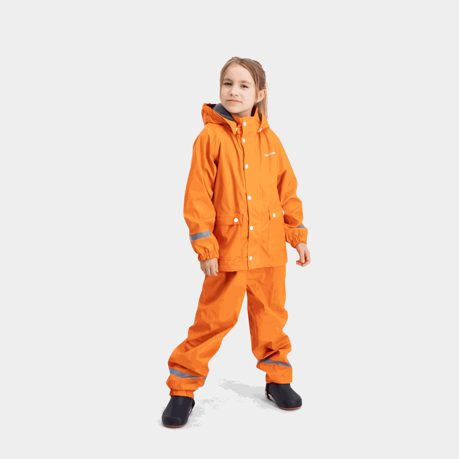 Capa de chuva infantil de lã polar com abas, capa de chuva infantil