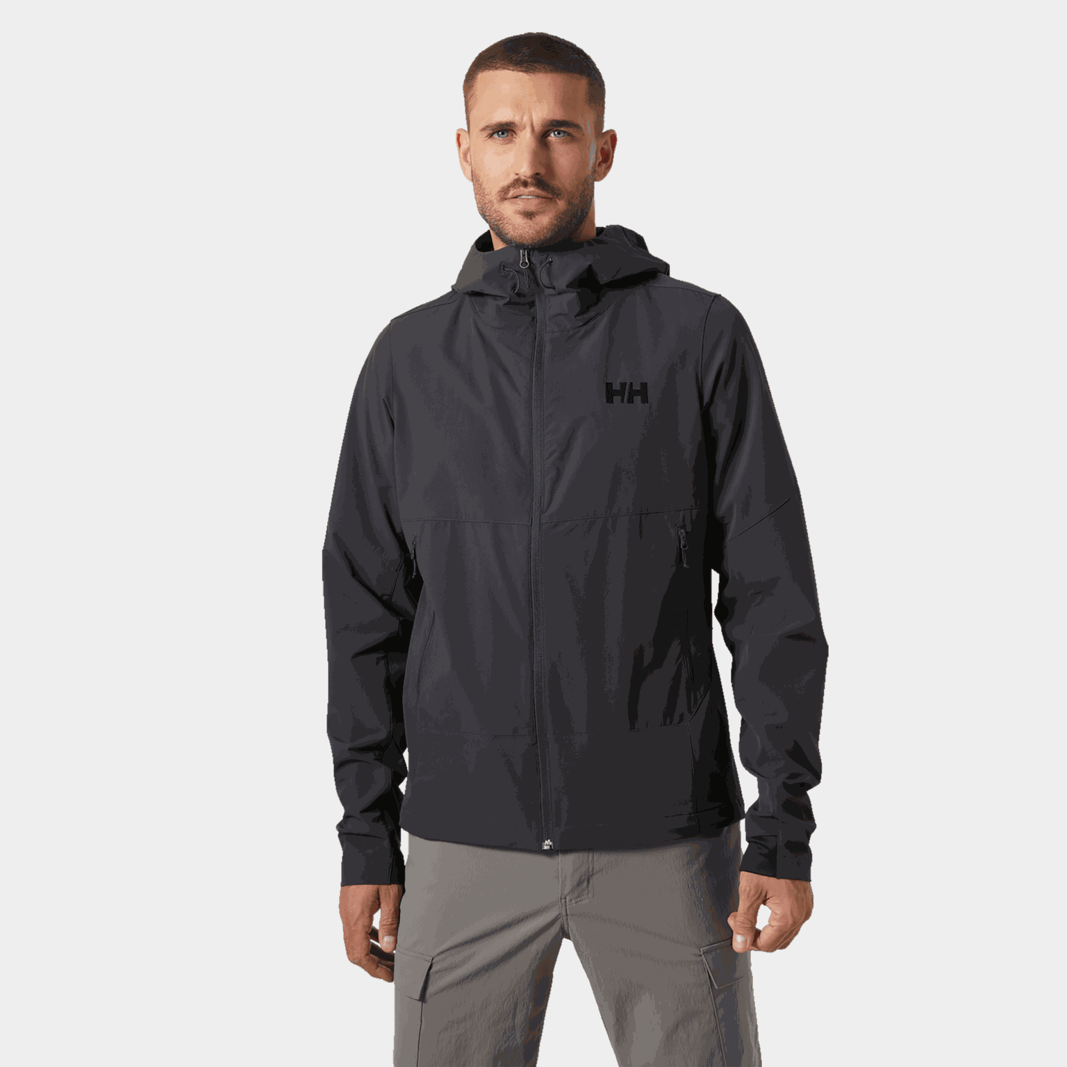 Jaqueta softshell Blaze masculina com capuz.